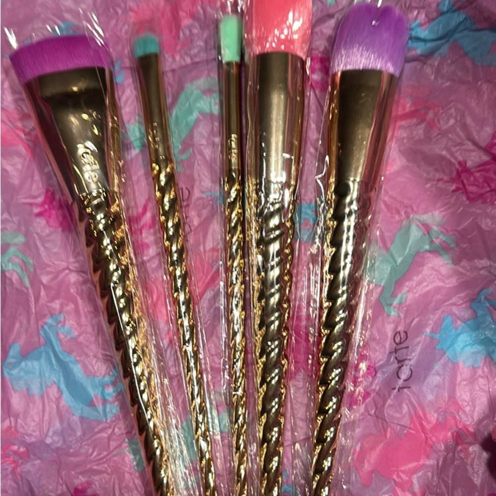 tarte Unicorn Makeup Brush Set - Purple, Pink, Mint
